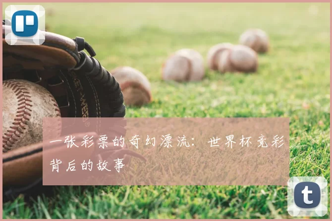 一张彩票的奇幻漂流:世界杯竞彩背后的故事